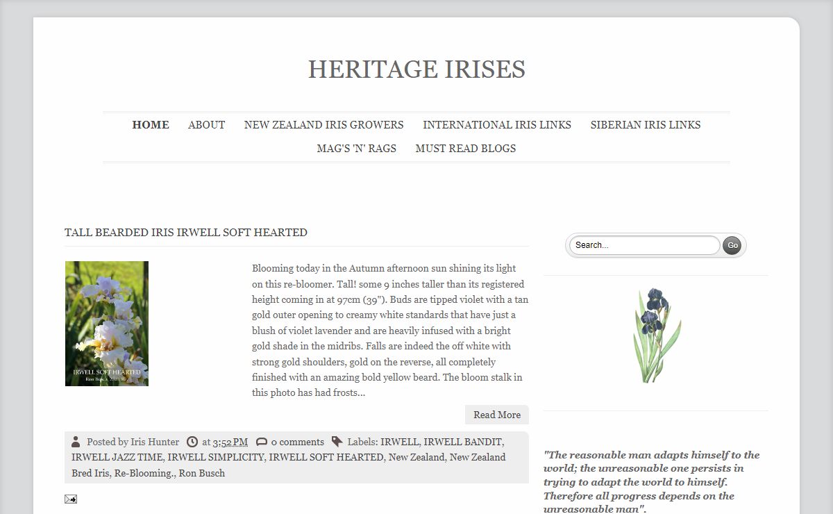 HERITAGE IRISES