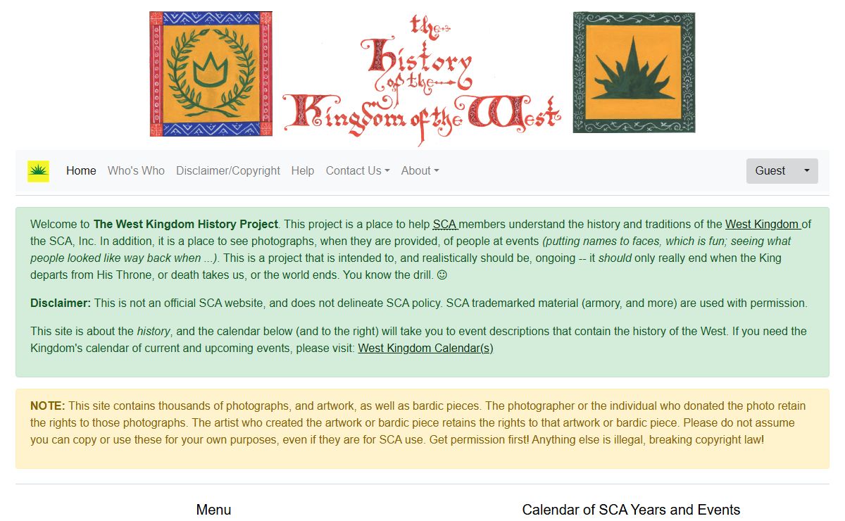 West Kingdom History