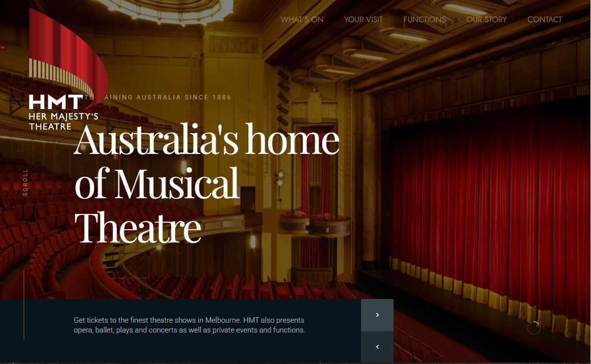 HMT – Her Majesty's Theatre – Melbourne – Entertaining Australia since 1886. Come and inmerse yourself in Melbourne's premium theatre experience.