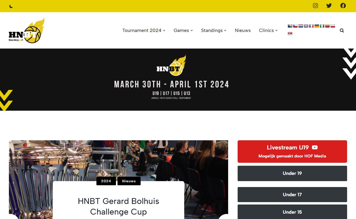 HNBT 2023 | Holland Nordic Basketball Tournament Groningen