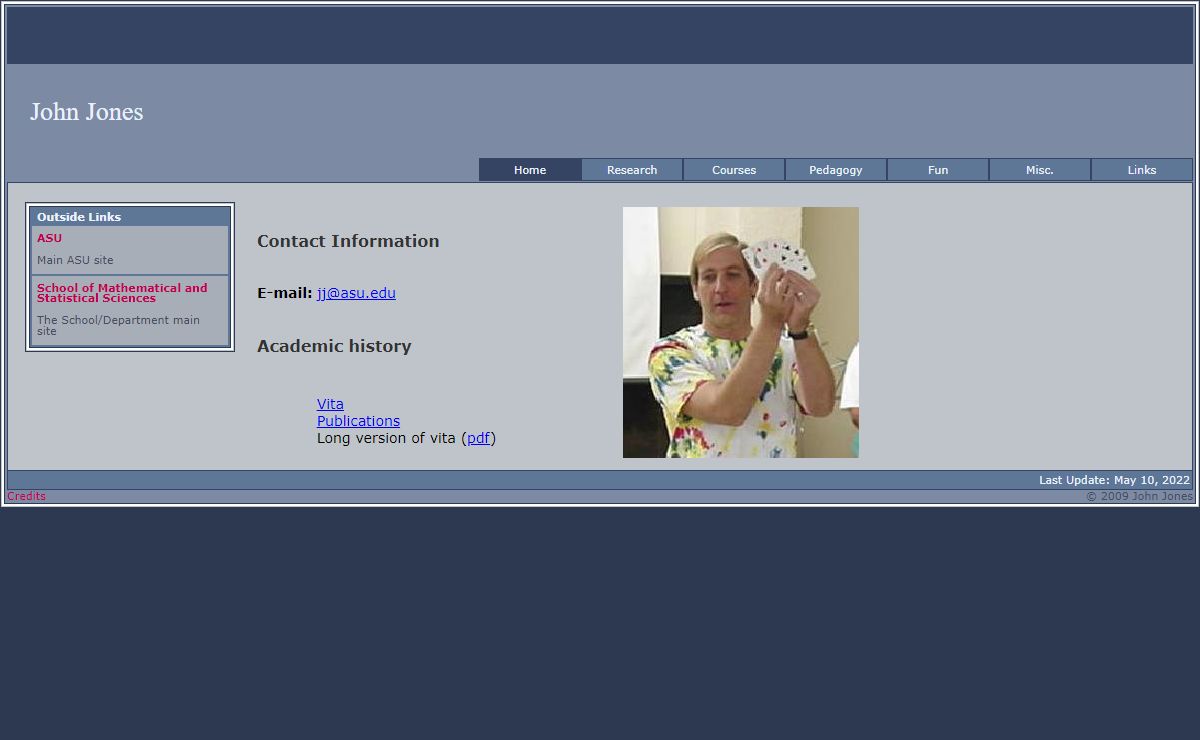 John Jones Home Page