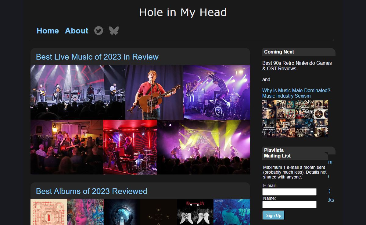 Music Hidden Gems & Gaming & Its Music | HoleInMyHead.co.uk