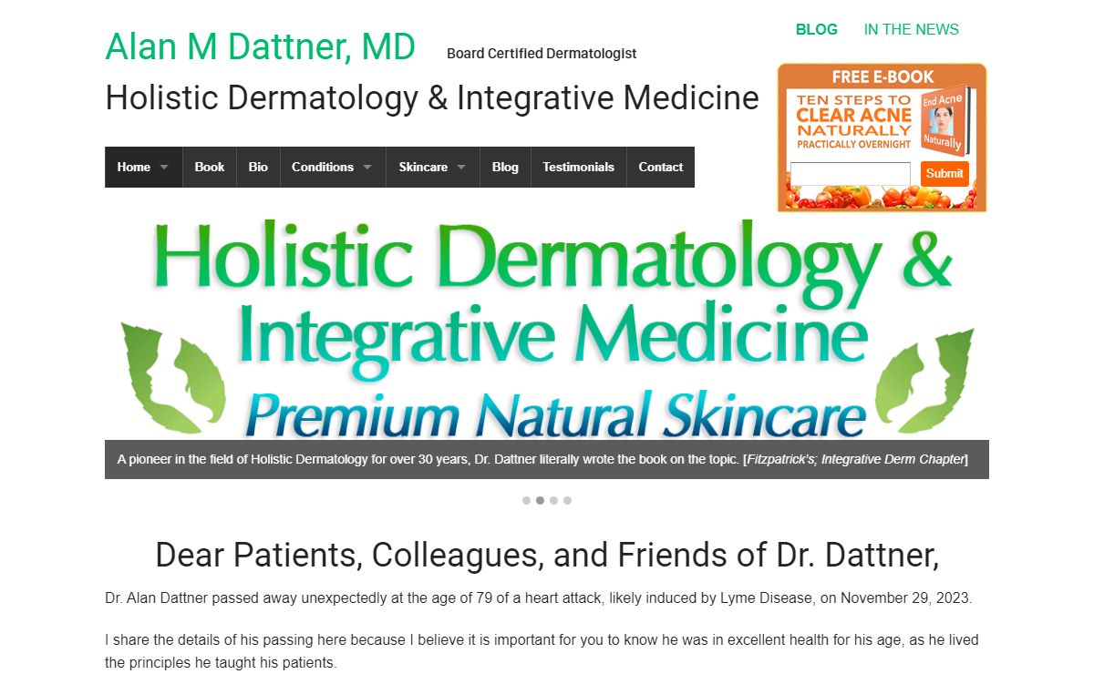 Holistic Dermatology | Integrative Dermatology & Natural Skincare for acne, eczema, psoriasis, allergies, and candida.