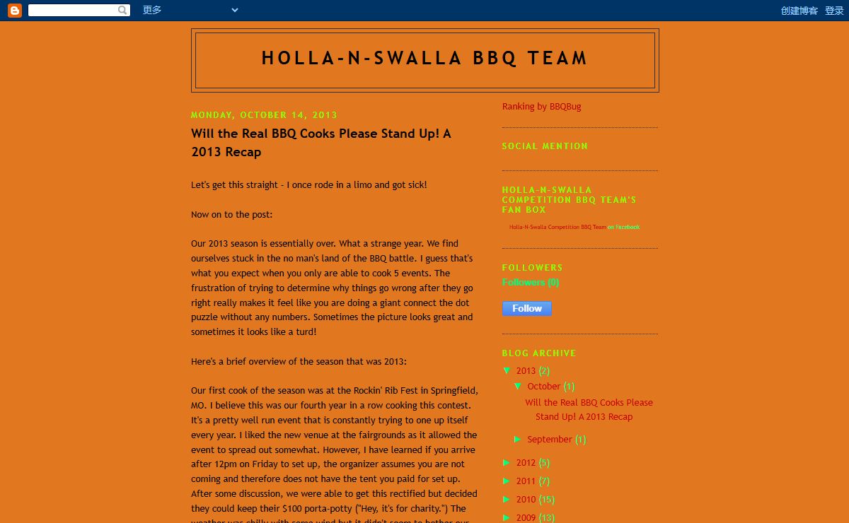 Holla-N-Swalla BBQ Team
