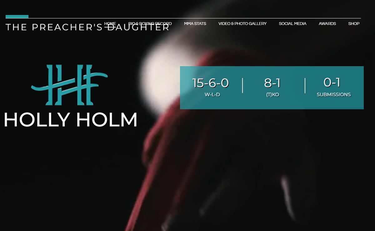 Official Website of Holly Holm | The Preacher’s Daughter – Official Website of Holly Holm | The Preacher’s Daughter
