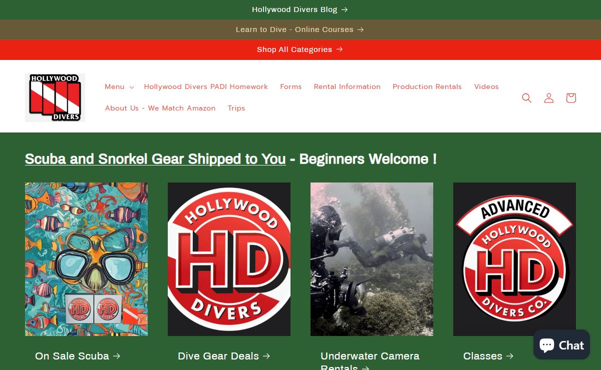Rent Underwater Camera, Scuba and Snorkeling Center – Hollywood Divers