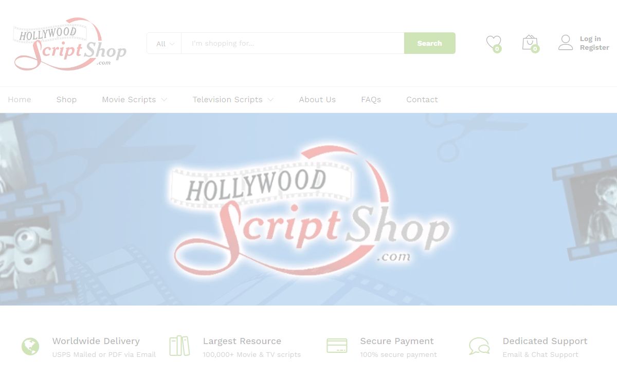 Hollywood Script Shop - Real Movie and Television Scripts