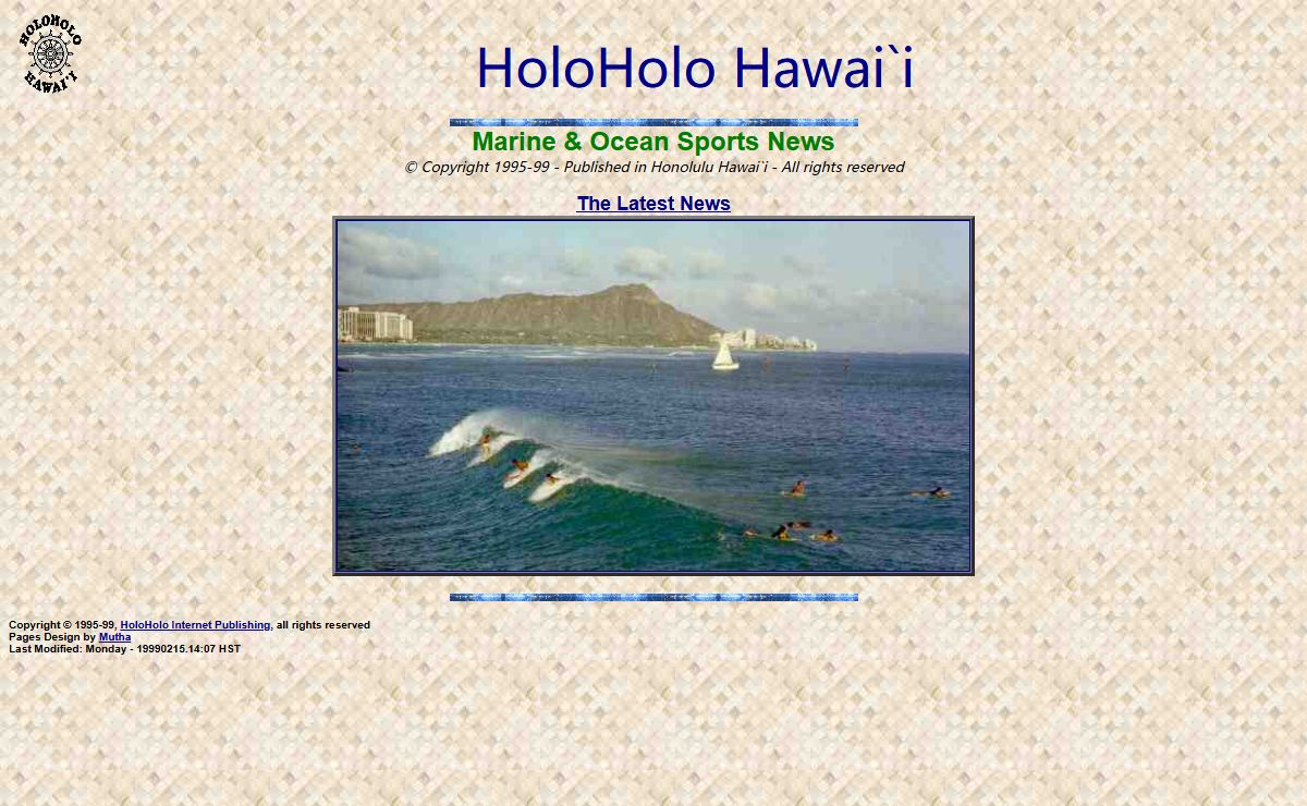 HOLOHOLO HAWAII MARINE & OCEAN SPORTS NEWS