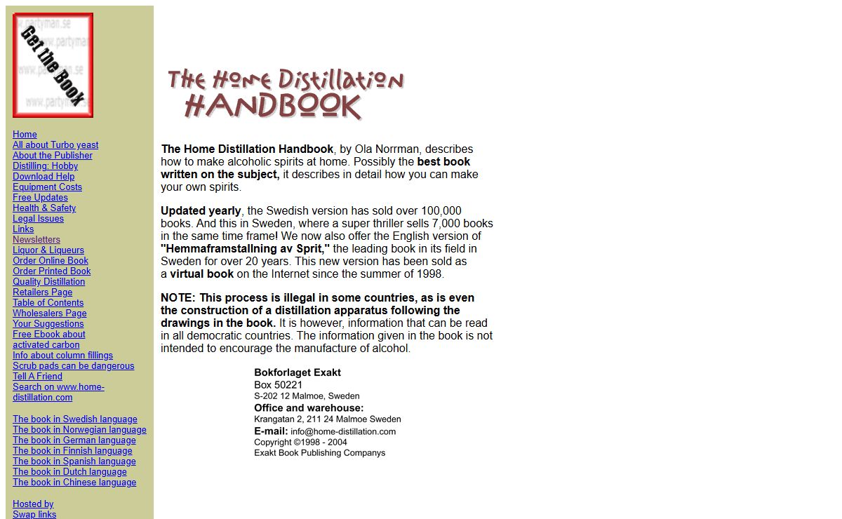 A premier book on the home distillation process