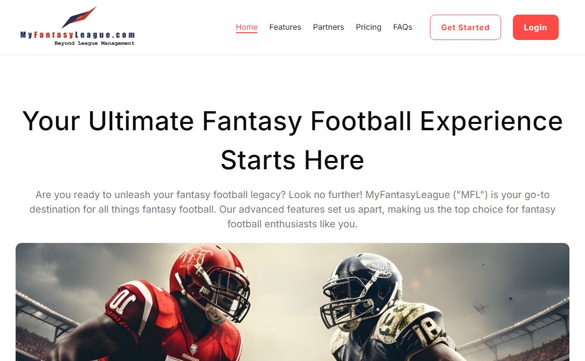 MyFantasyLeague Home Page