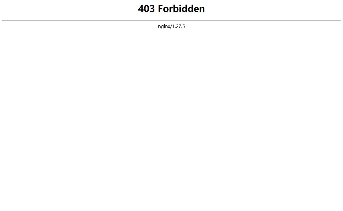 403 Forbidden