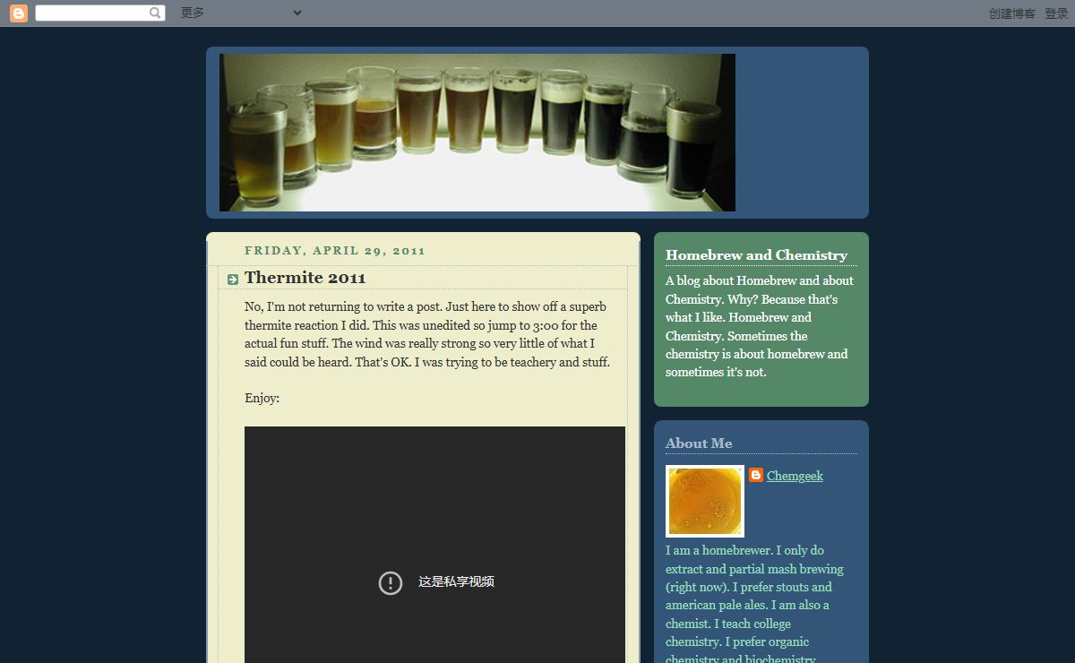 Homebrew and Chemistry
