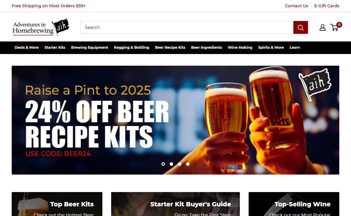 Adventures in Homebrewing - Homebrewing Winemaking & Beverage Supplies
