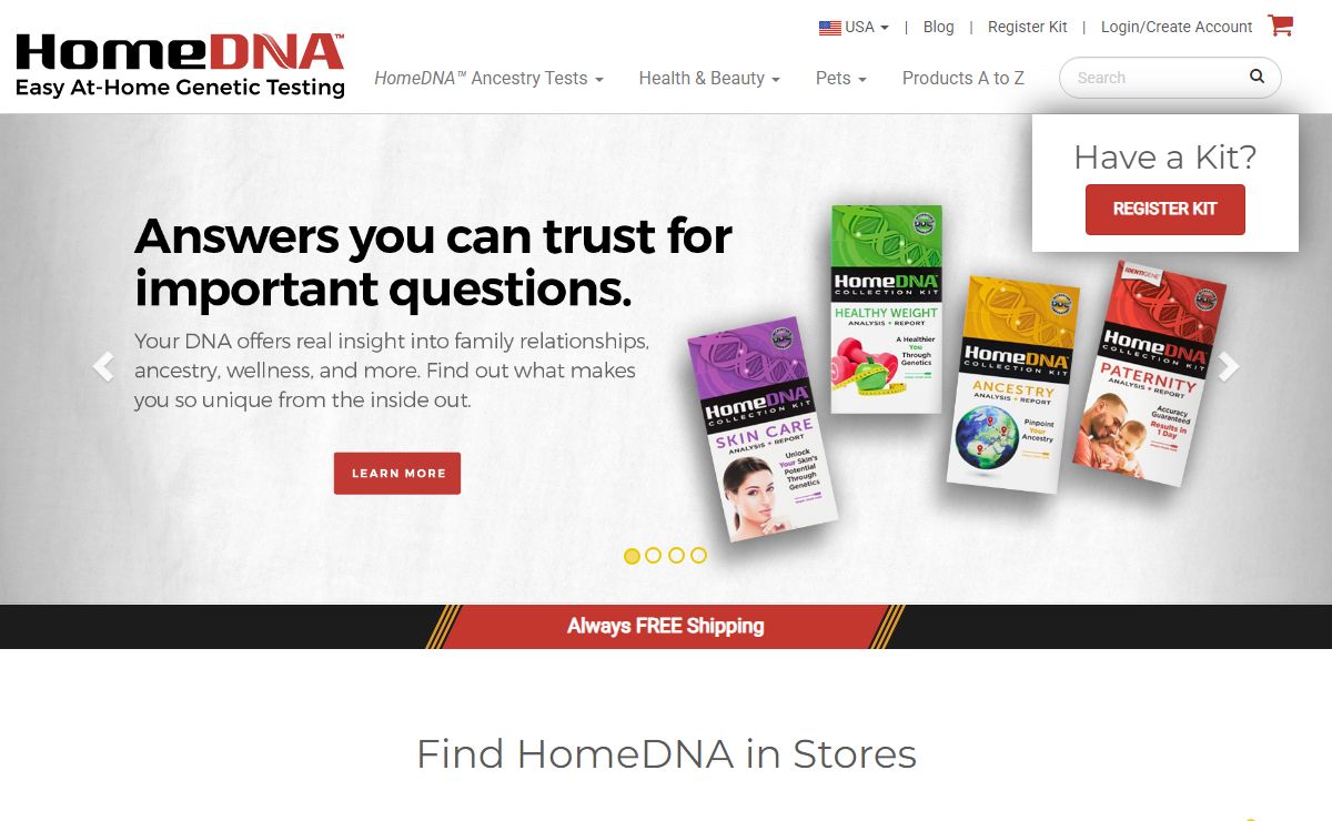 Easy At-Home DNA Testing and Genetic Testing | HomeDNA