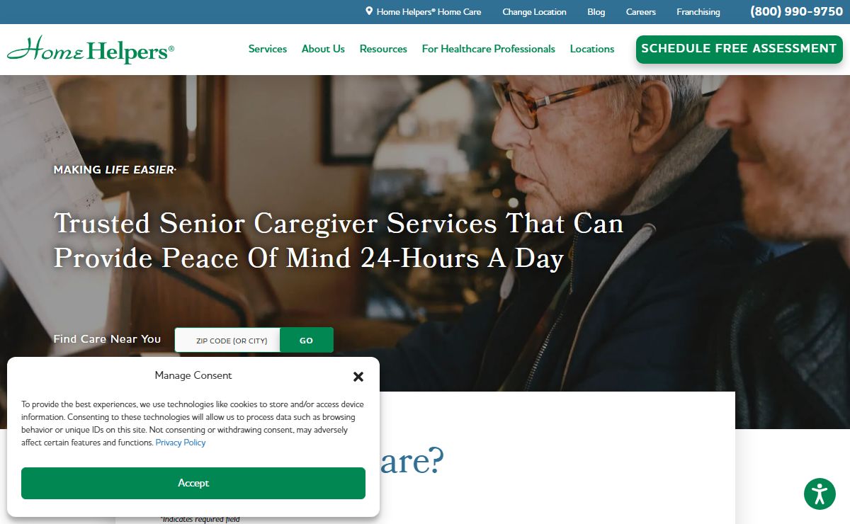 Senior Caregiver for Home Care | Home Helpers® Home Care