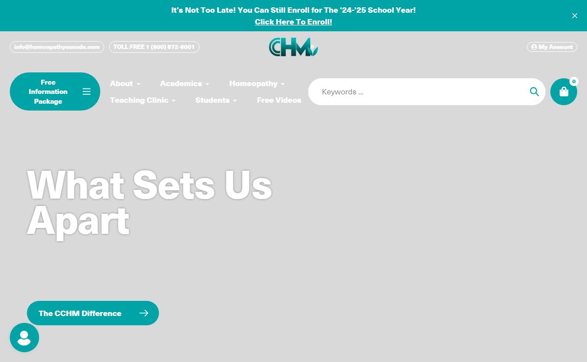 CANADIAN COLLEGE OF HOMEOPATHIC MEDICINE – Canadian College of Homeopathic Medicine