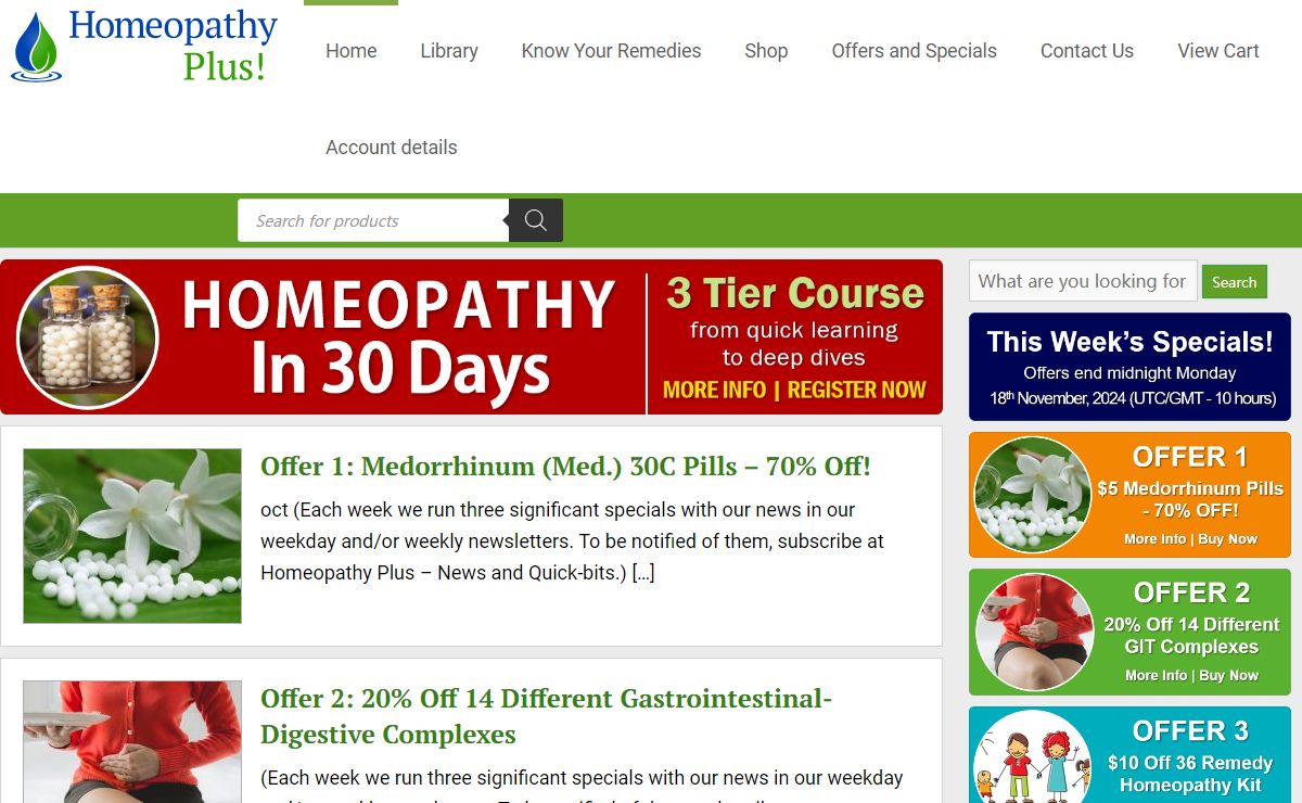 HOMEOPATHY PLUS