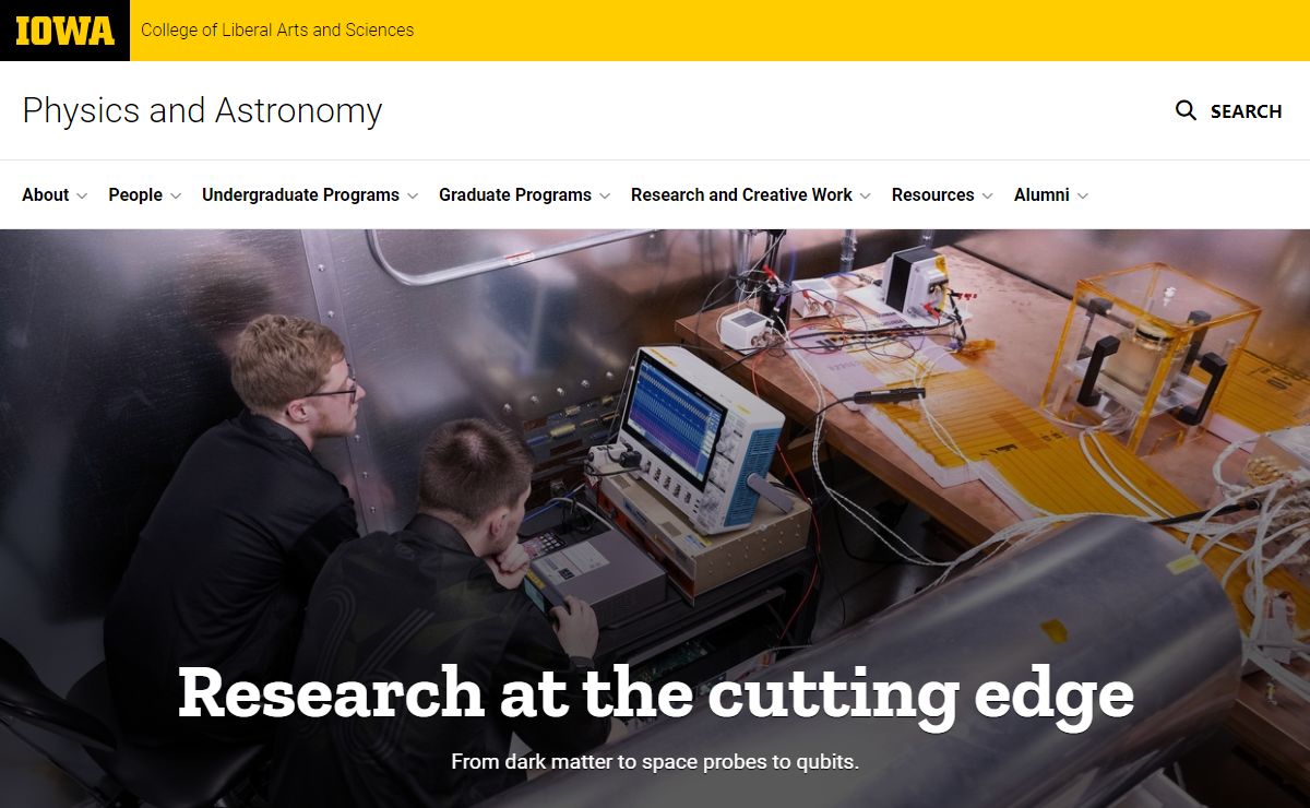 Physics and Astronomy | College of Liberal Arts and Sciences | The University of Iowa