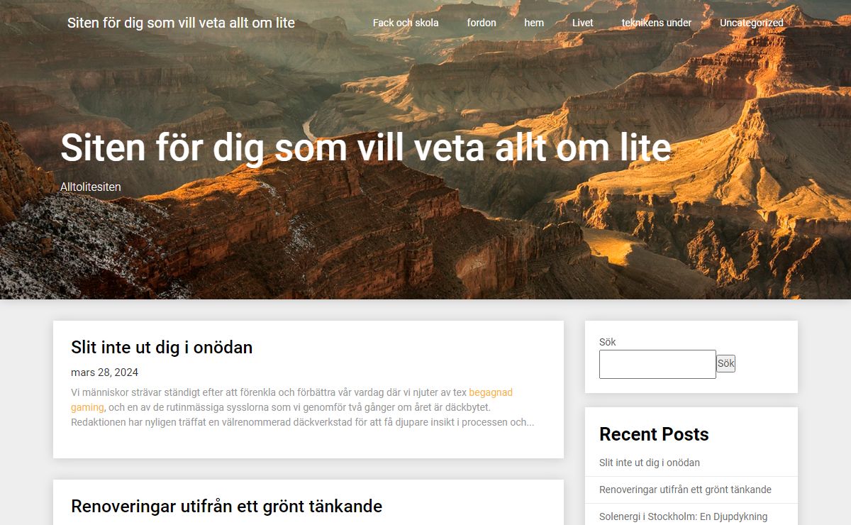 Siten för dig som vill veta allt om lite – Alltolitesiten