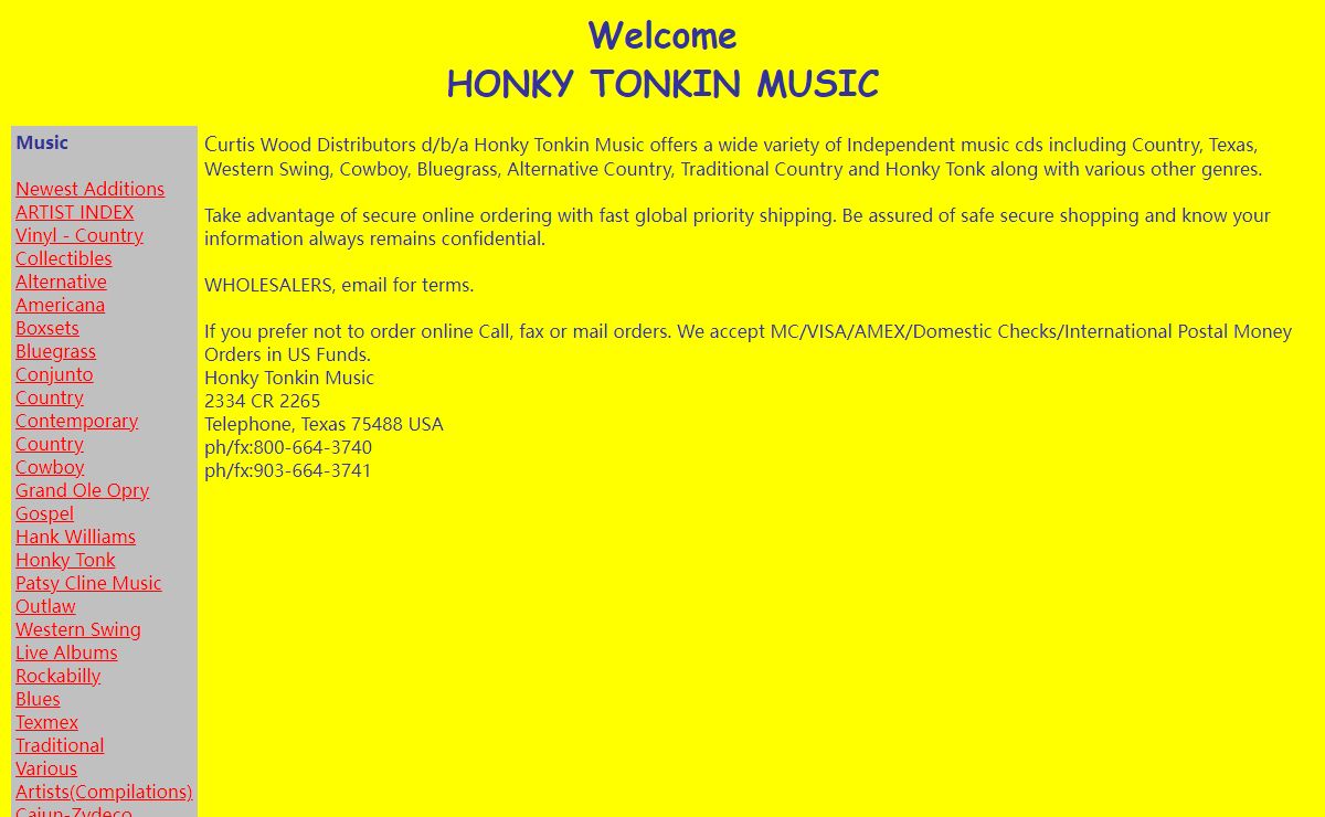 Honky Tonkin Music