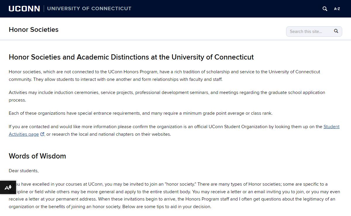 Home | Honor Societies
