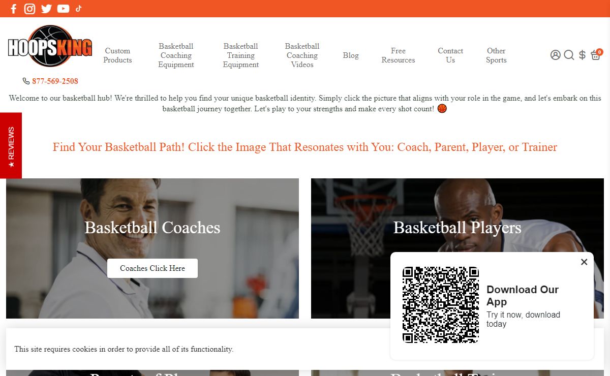 HoopsKing.com Home of Basketball Training Equipment & Custom Products