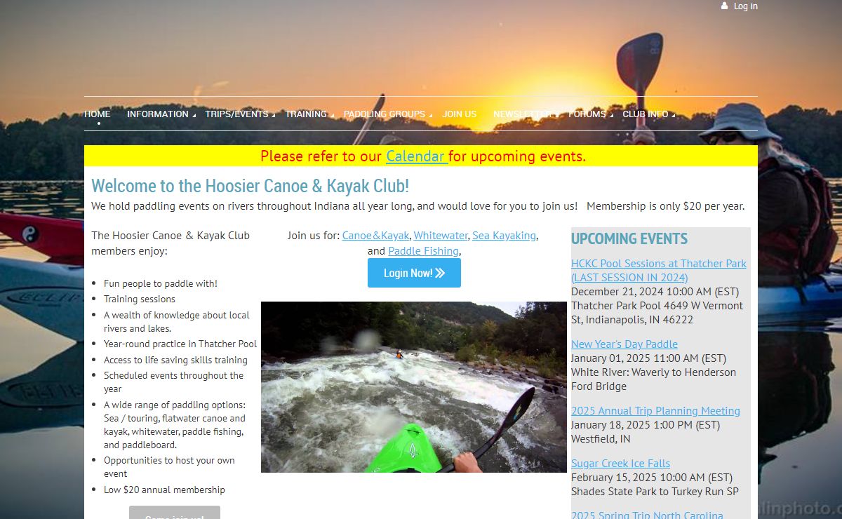 Hoosier Canoe and Kayak Club - Home