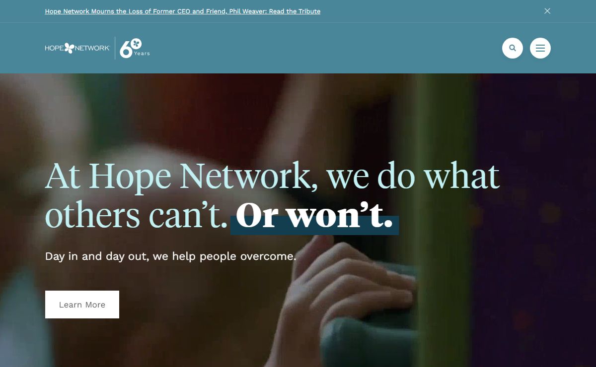 Hope Network | Healthcare and Life Services | We Help People Overcome.