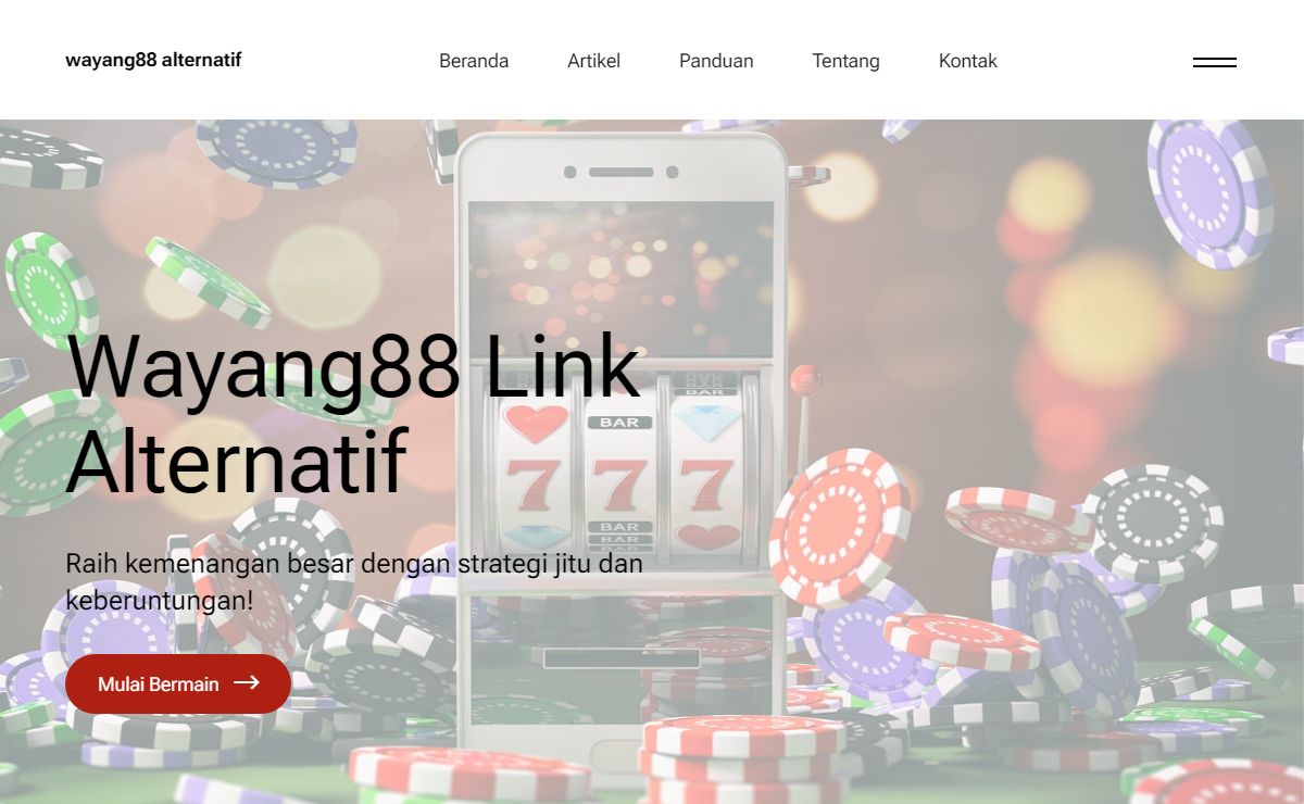 Menang Slot Online bersama wayang88