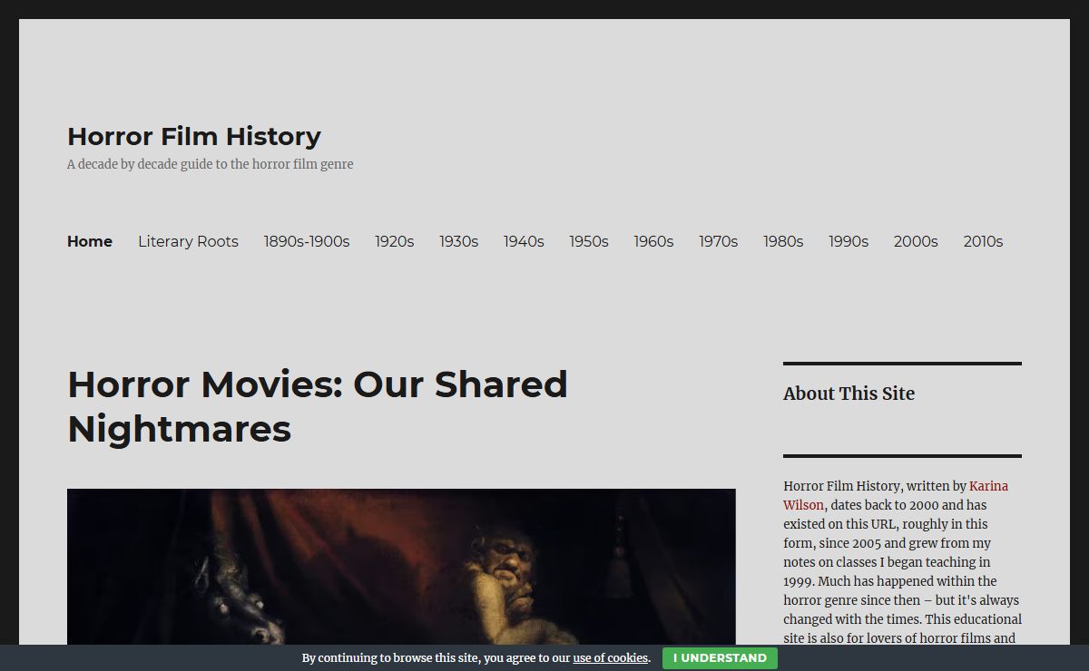 Horror Movies: Our Shared Nightmares — Horror Film History