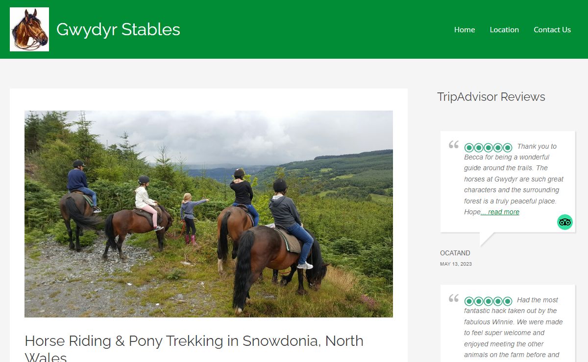 Gwydyr Stables – Horse Riding in Snowdonia
