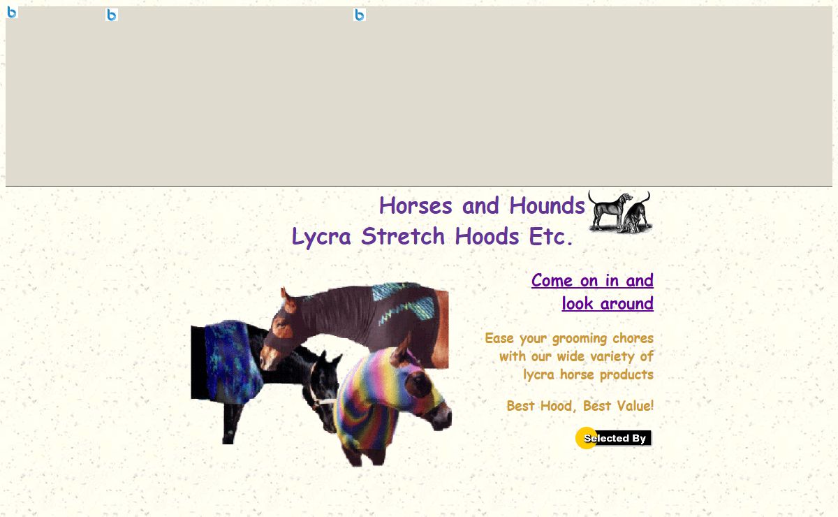 Horses and Hounds Lycra Stretch Hoods and Grooming Equipment