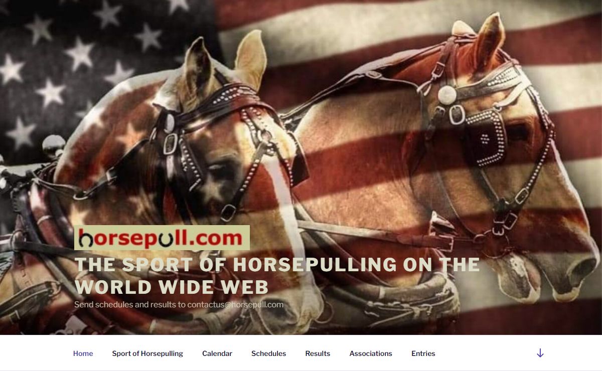 The Sport of horsepulling on the world wide web – Send schedules and results to contactus@horsepull.com