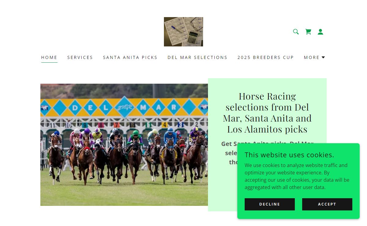 Horse Racing Selections - Santa Anita, Del Mar, Los Alamitos