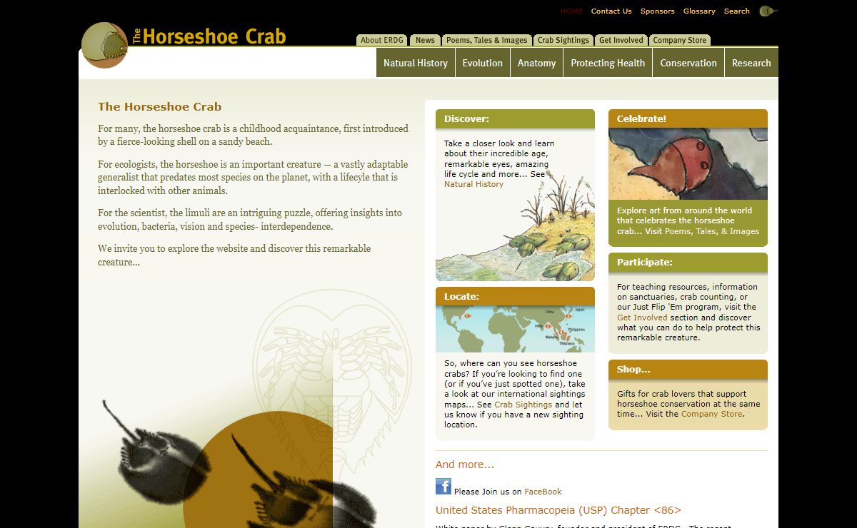 The Horseshoe Crab: Natural History, Anatomy, Conservation and Current Research