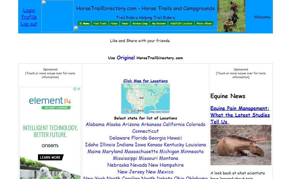 Horseback Trail Riding at Horse Trails and Campgrounds Throughout America and the World - Mobile