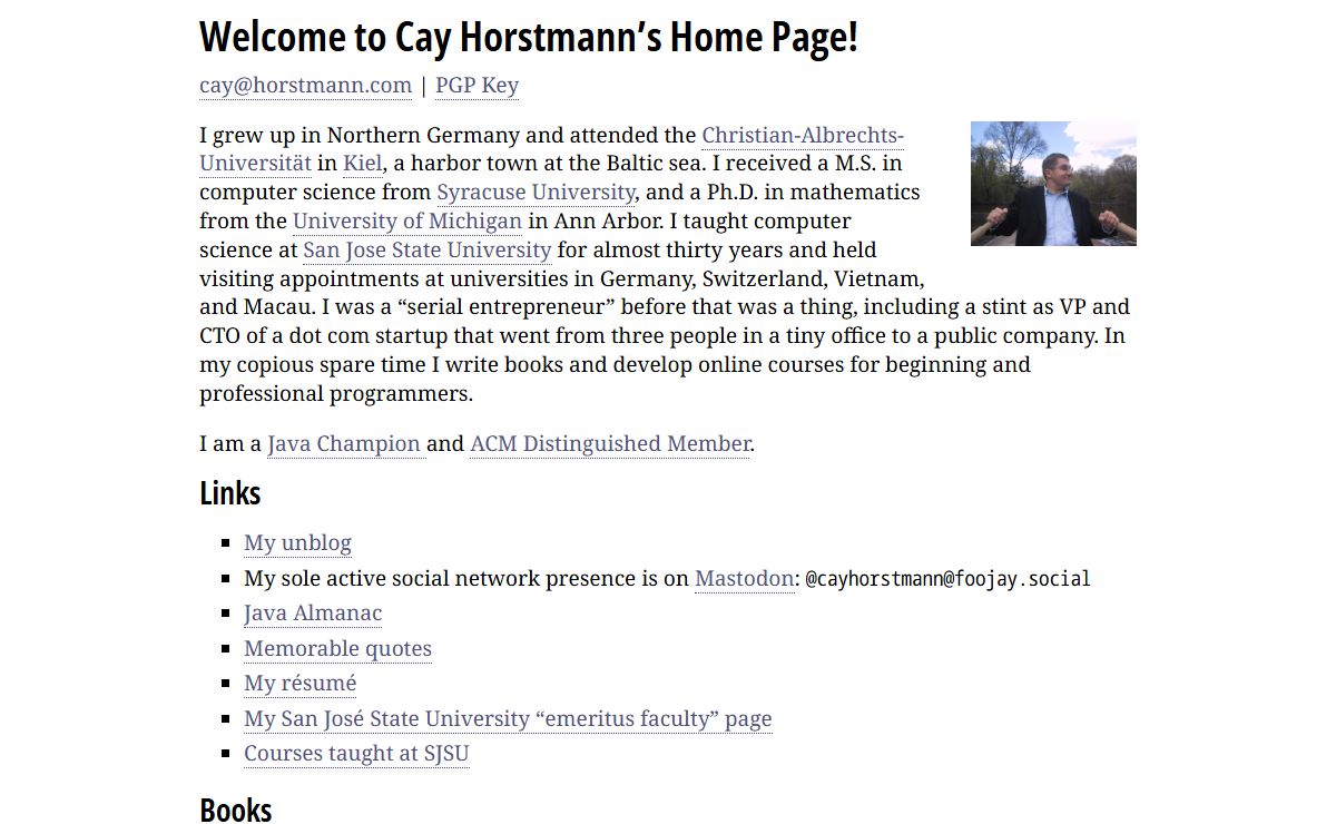 Cay Horstmann's Home Page