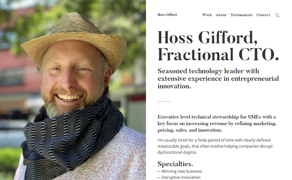 Fractional CTO based in Toronto, Canada.