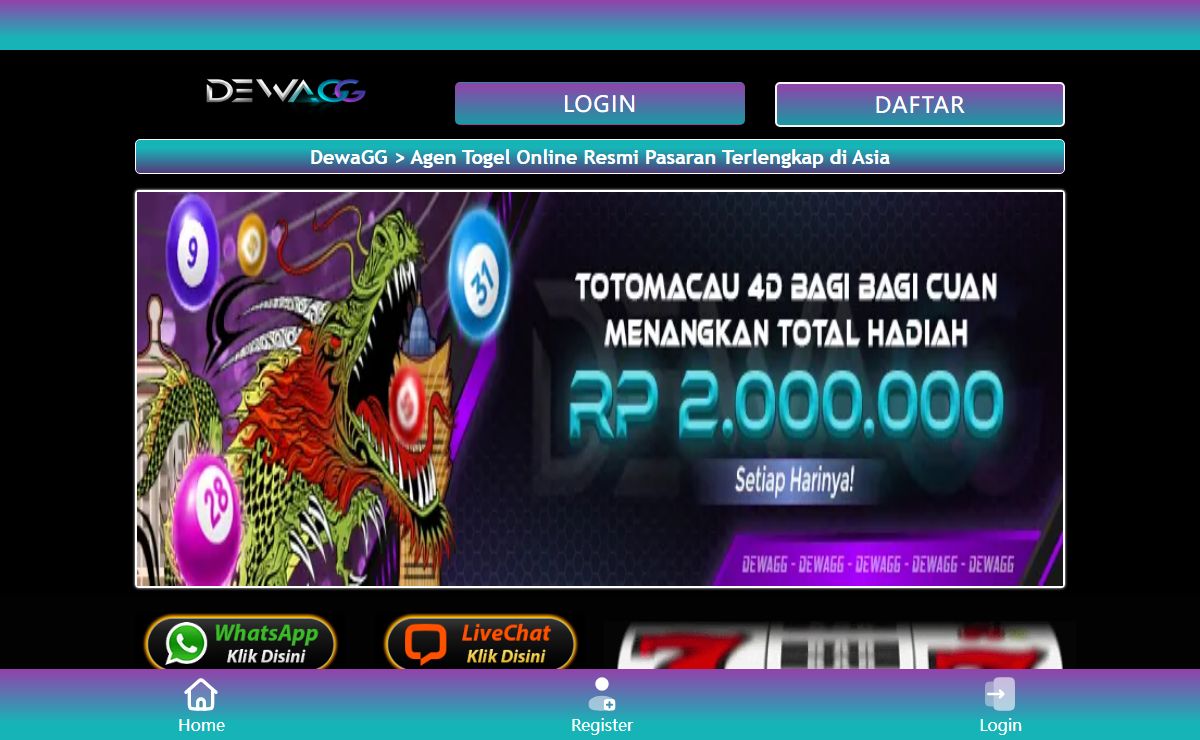 DewaGG > Agen Togel Online Resmi Pasaran Terlengkap di Asia