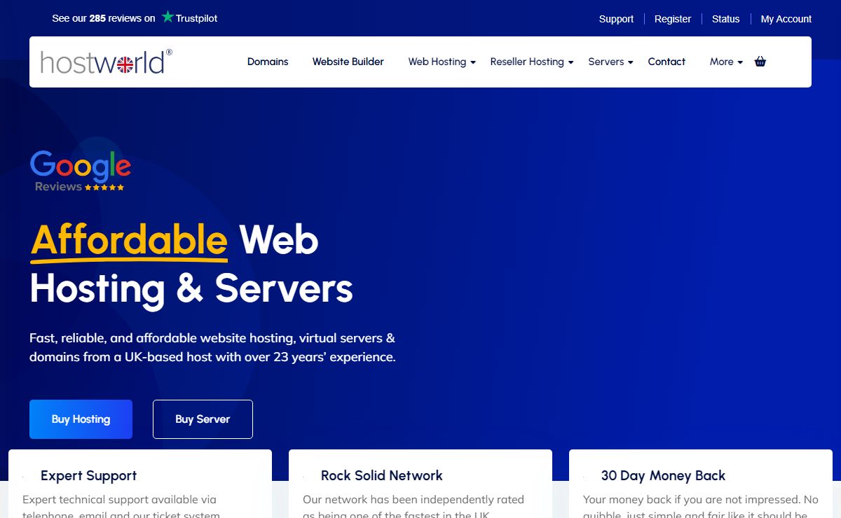 Hostworld | VPS Hosting, Website Hosting & Domain Names