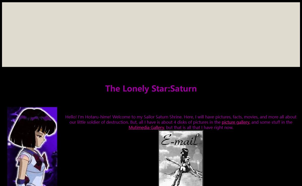 The Lonely Star:Saturn