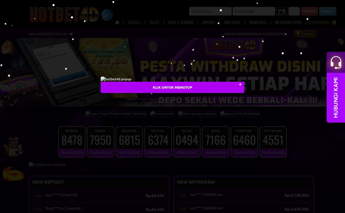 HOTBET4D - Terbaik & Trusted No 1 Di Indonesia
