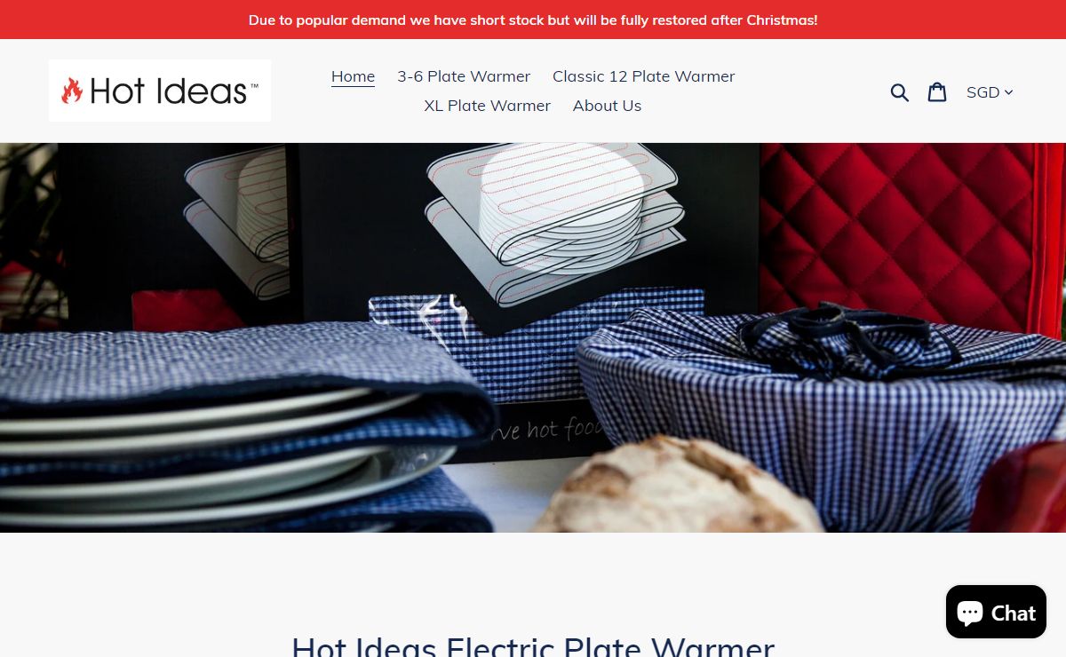 Hot Ideas Electric Plate Warmer