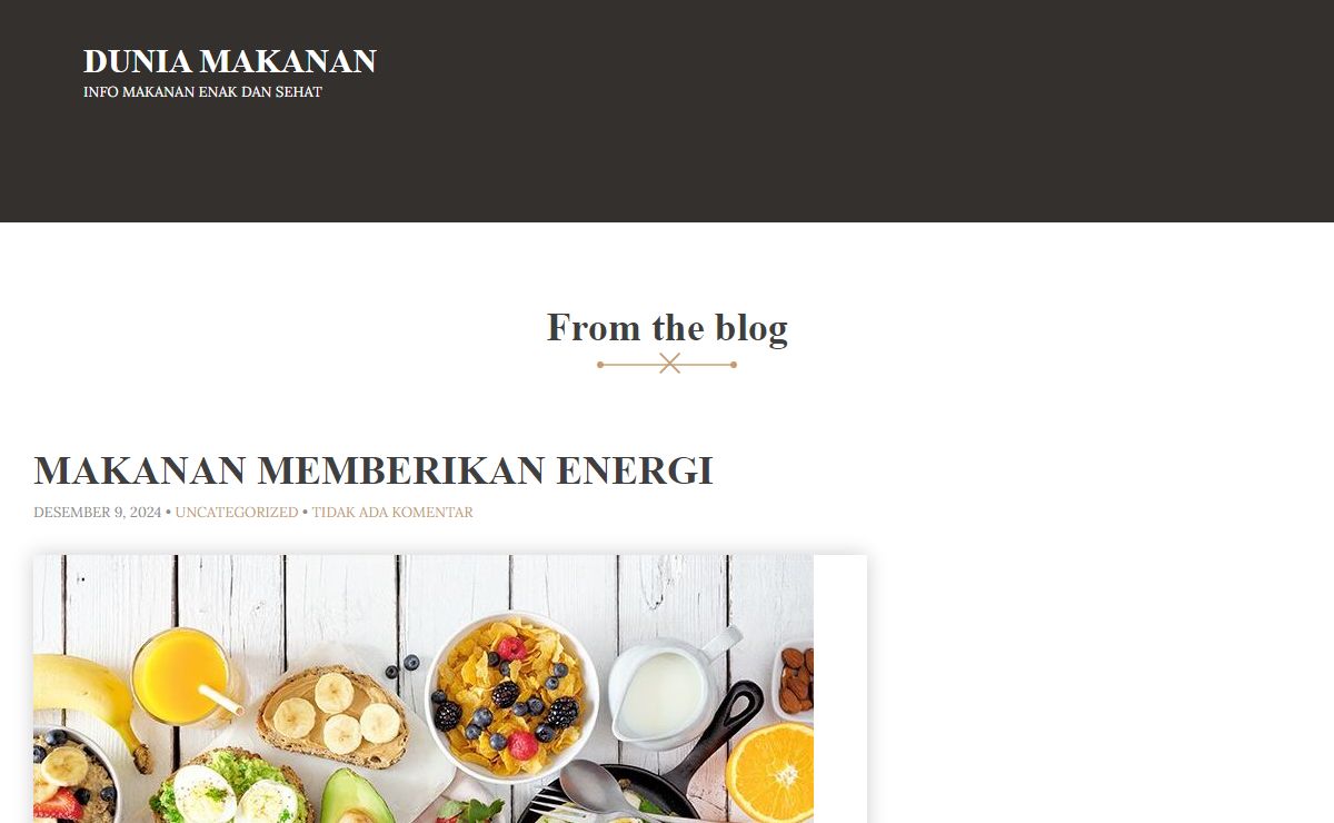 DUNIA MAKANAN - INFO MAKANAN ENAK DAN SEHAT