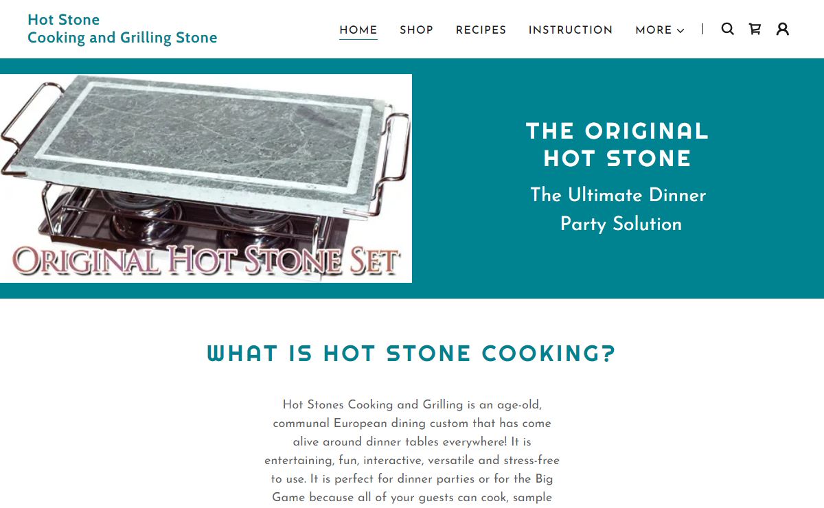 Hot Stone Cooking Stone