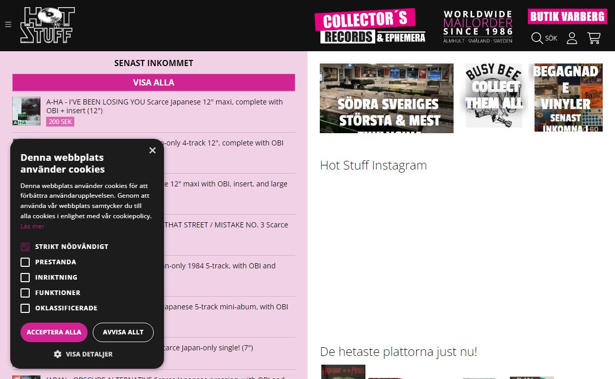 Hotstuff - collectors records music merchandise