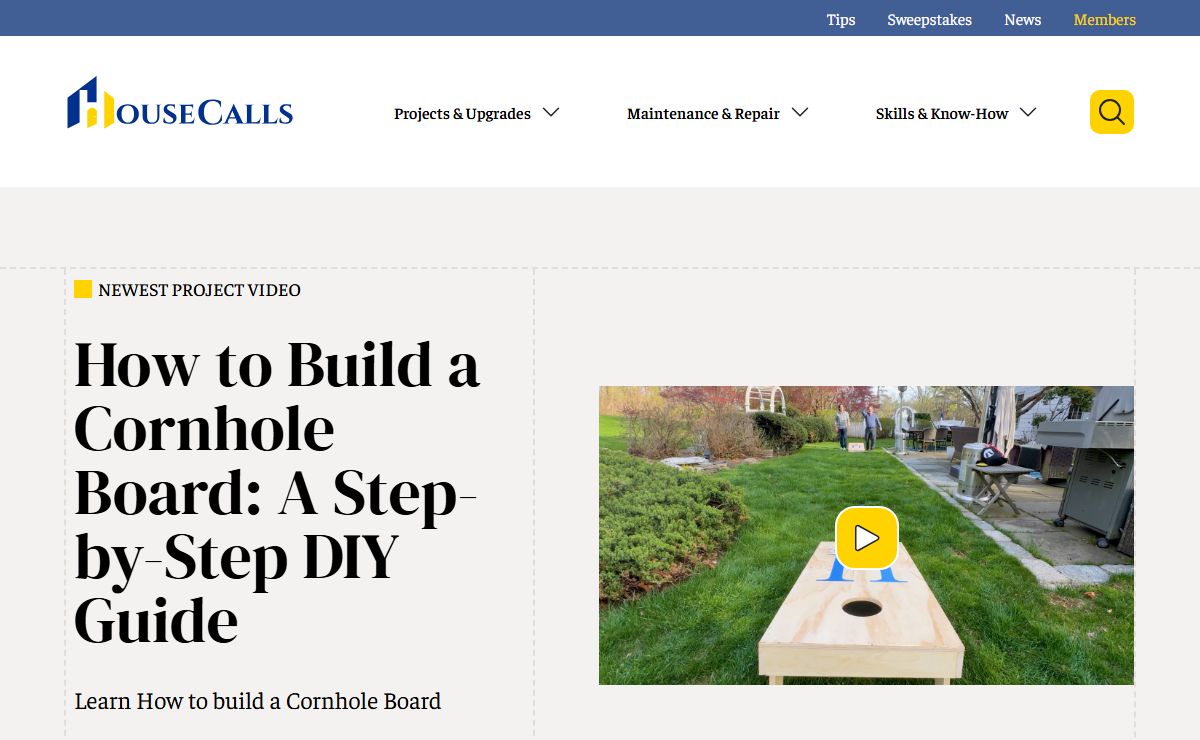 DIY Projects, Home Repairs, & More • HouseCalls