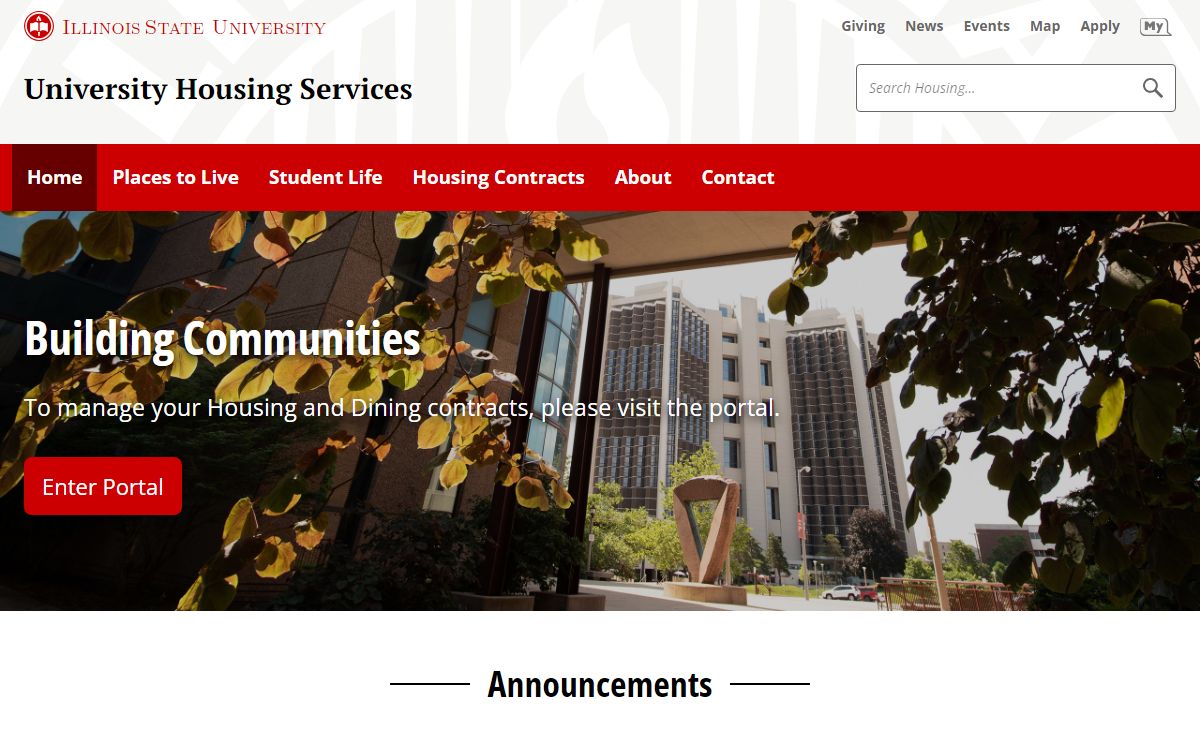 University Housing Services | Illinois State