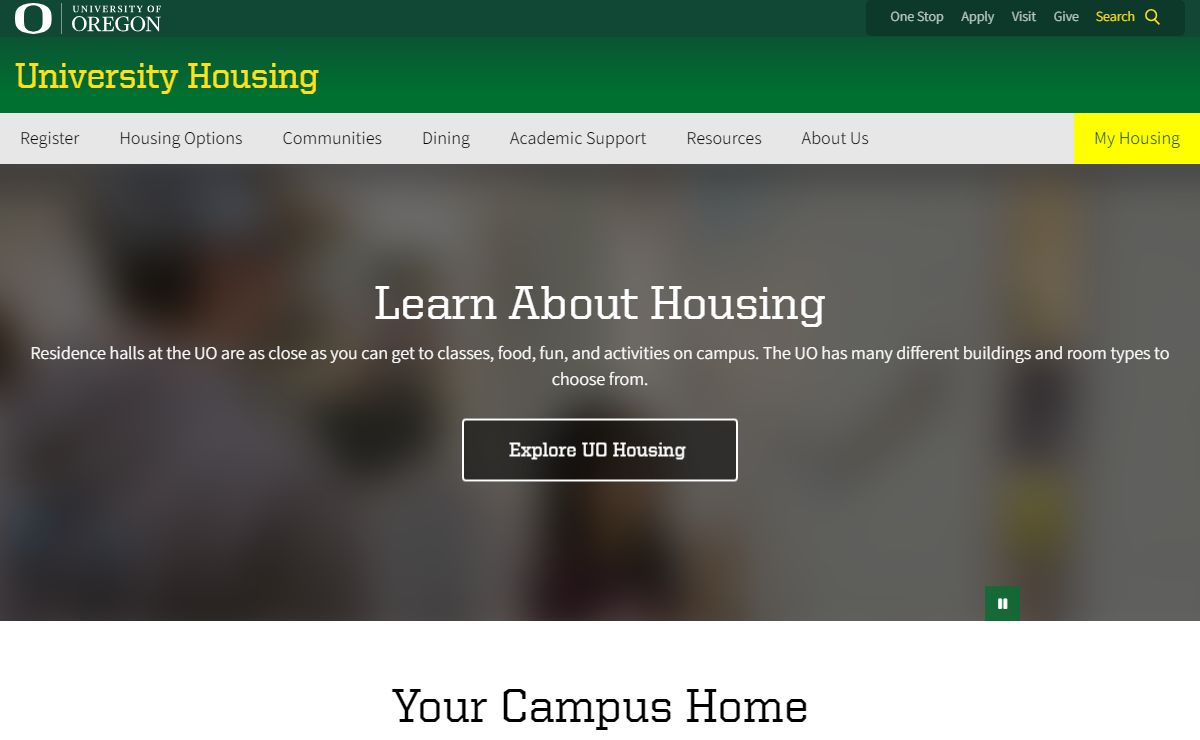 Homepage | University Housing