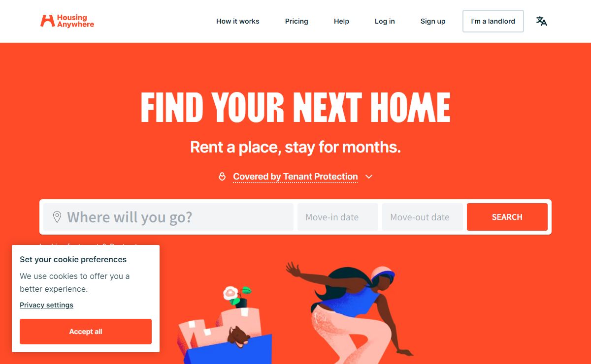 HousingAnywhere: Mid to Long-Term Rentals in 400+ cities